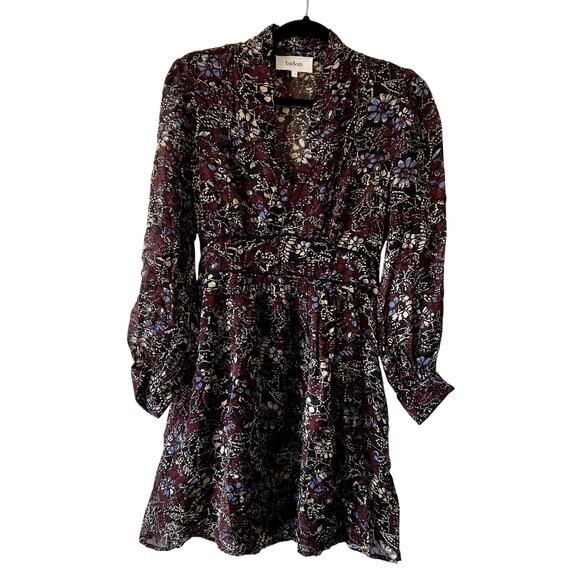 ba&sh Giani Sheer Floral Mini dress size S C3 - Picture 4 of 9